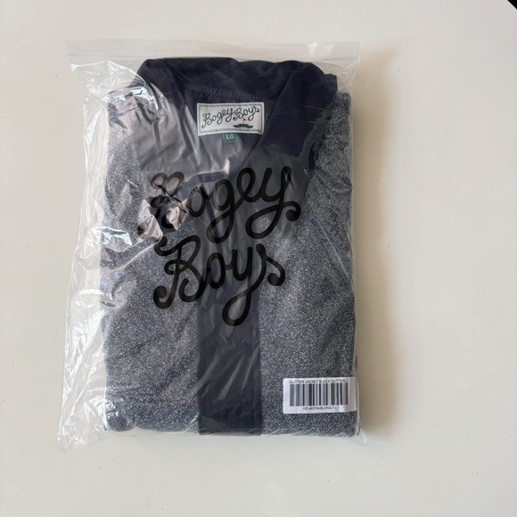 Bogey Boys Macklemore Men's Glitter Jacket Black Size Large New - Picture 2 of 11